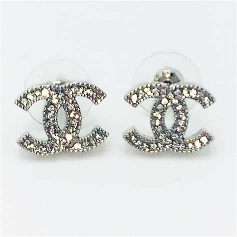 vintage chanel earrings silver|how to authenticate chanel earrings.